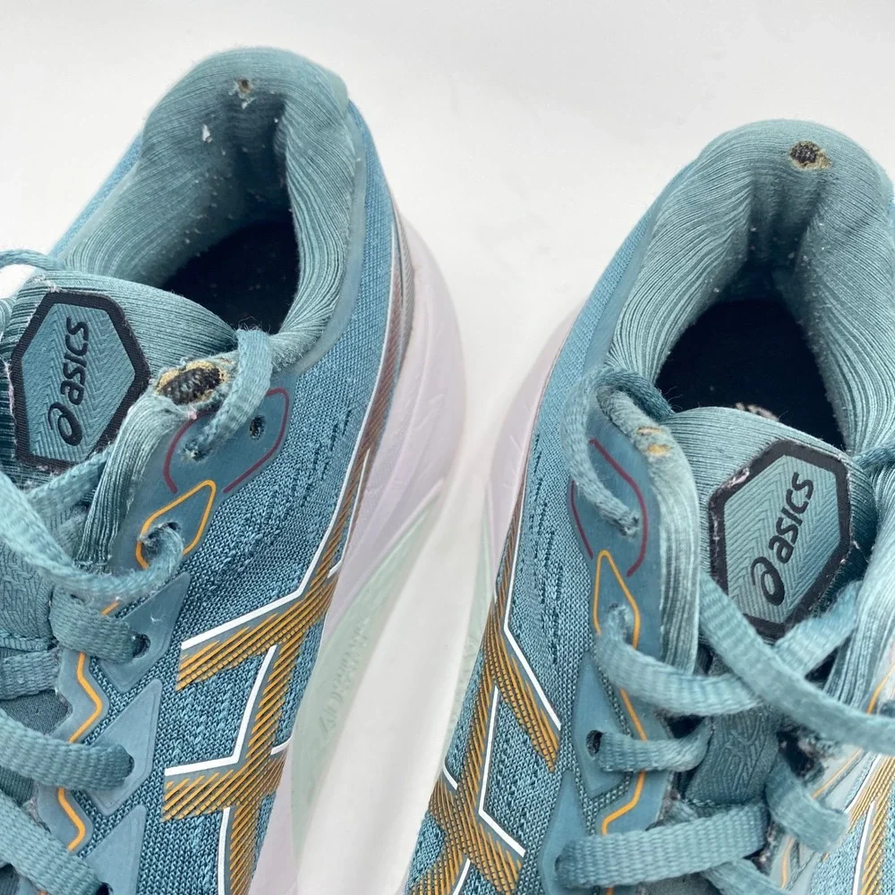 ASICS GEL-Kayano 30 Running Shoes Mens 10 Blue Orange FF Blast+ PureGEL 1011B548